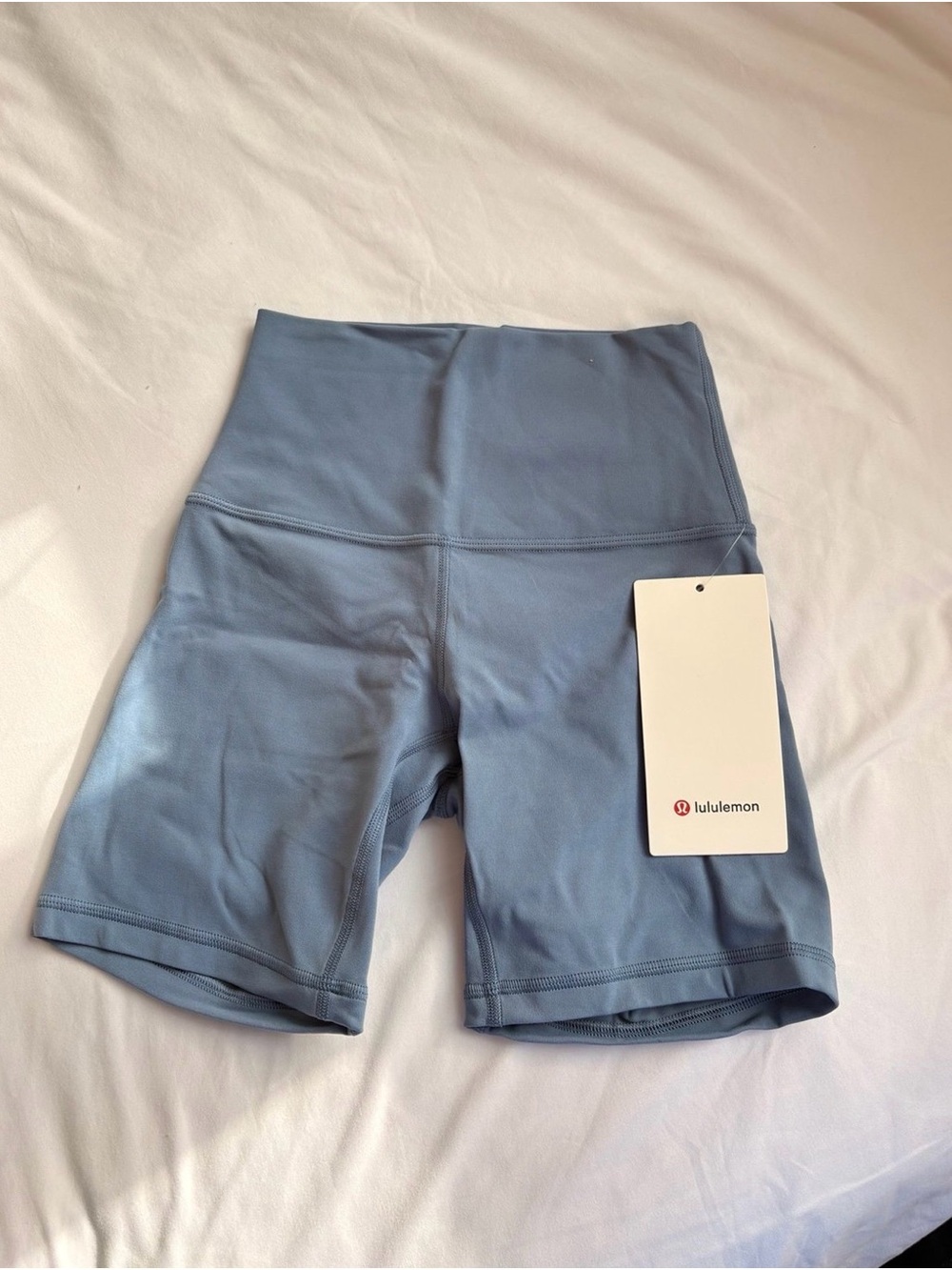 lululemon athletica High-Rise Dusty Blue Bike Shorts